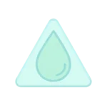 home 8 Minimalist icon of a droplet with circular symbols representing hormonal balance and regulation.